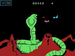 In-game screen of the game Power Lords - Quest for Volcan on Coleco Industries Colecovision