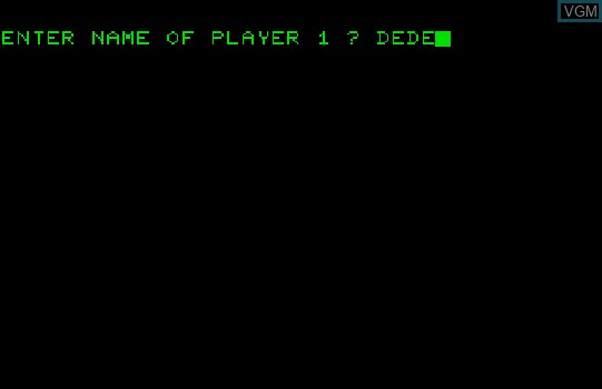 Menu screen of the game Bulls and Bears on Commodore PET