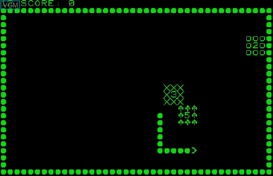 In-game screen of the game Arrow on Commodore PET