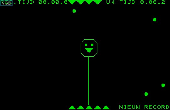 In-game screen of the game Ballon Redden on Commodore PET