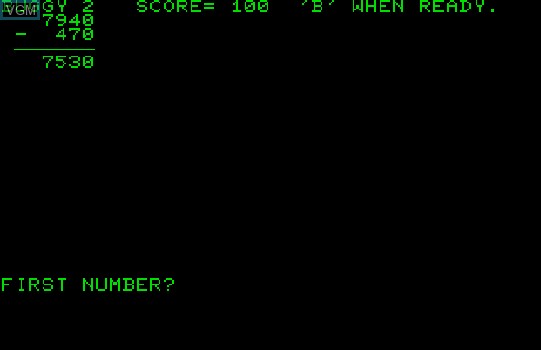 In-game screen of the game Buggy on Commodore PET