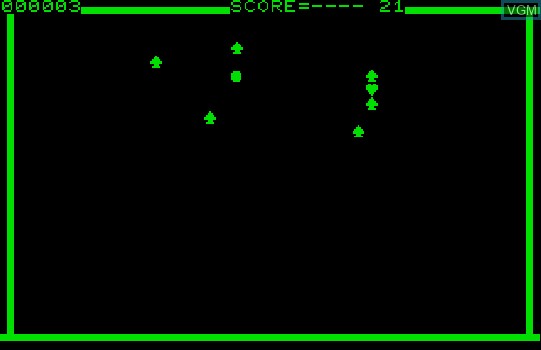 In-game screen of the game Blockade Special! on Commodore PET