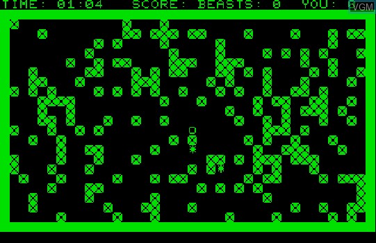In-game screen of the game Capture! on Commodore PET