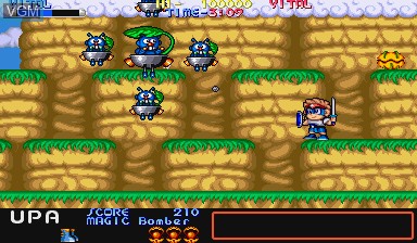 In-game screen of the game Mega Twins on Capcom CPS-I