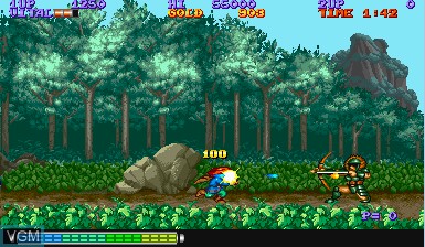 In-game screen of the game Willow on Capcom CPS-I