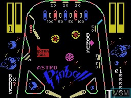 Title screen of the game Astro Pinball on VTech Creativision