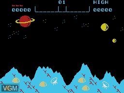 Title screen of the game Planet Defender on VTech Creativision
