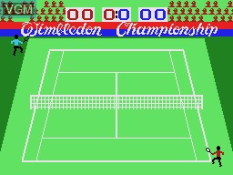 Title screen of the game Tennis on VTech Creativision