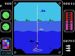 In-game screen of the game Air Sea Attack on VTech Creativision