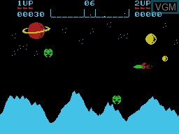 In-game screen of the game Planet Defender on VTech Creativision