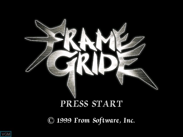 Title screen of the game Frame Gride on Sega Dreamcast