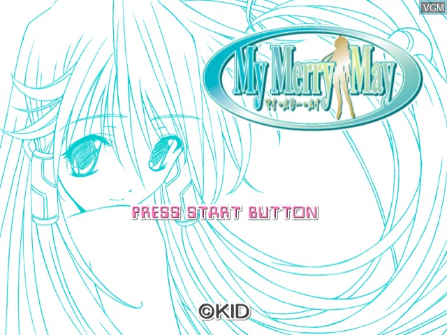 Title screen of the game My Merry May on Sega Dreamcast