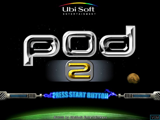 Title screen of the game Pod 2 Multiplayer Online on Sega Dreamcast