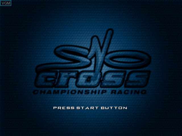 Title screen of the game SnoCross Championship Racing on Sega Dreamcast