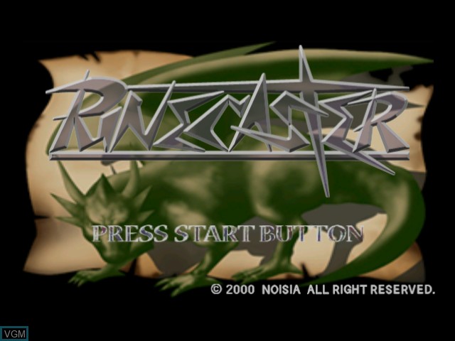 Title screen of the game Rune Caster on Sega Dreamcast