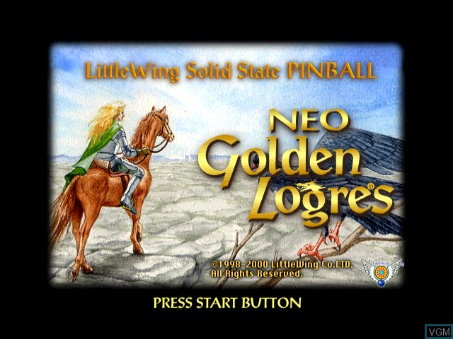 Title screen of the game Neo Golden Logres on Sega Dreamcast