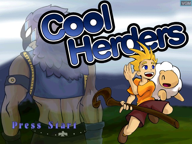 Title screen of the game Cool Herders on Sega Dreamcast