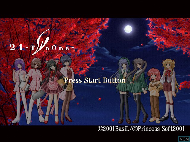 Title screen of the game 21 - TwoOne on Sega Dreamcast