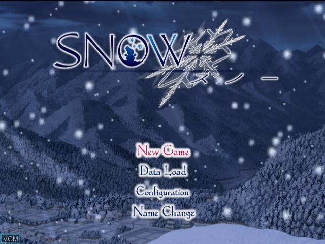 Menu screen of the game Snow on Sega Dreamcast