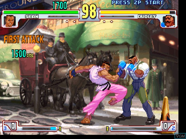 In-game screen of the game Street Fighter III - 3rd Strike on Sega Dreamcast