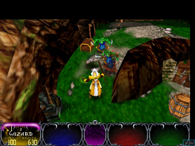 In-game screen of the game Gauntlet Legends on Sega Dreamcast