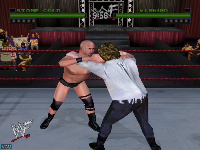 In-game screen of the game WWF Attitude on Sega Dreamcast