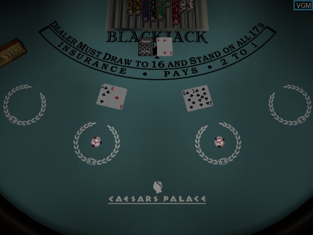 In-game screen of the game Caesars Palace 2000 - Millennium Gold Edition on Sega Dreamcast