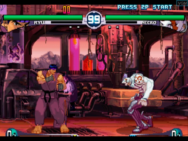 In-game screen of the game Street Fighter III - Double Impact on Sega Dreamcast