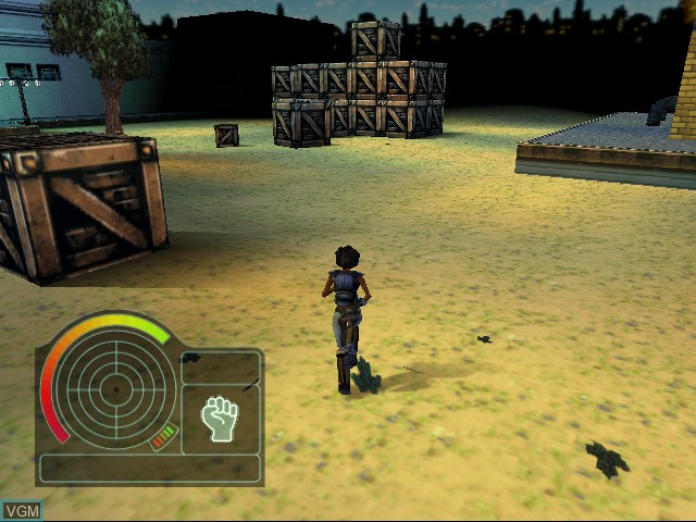 In-game screen of the game Urban Chaos on Sega Dreamcast