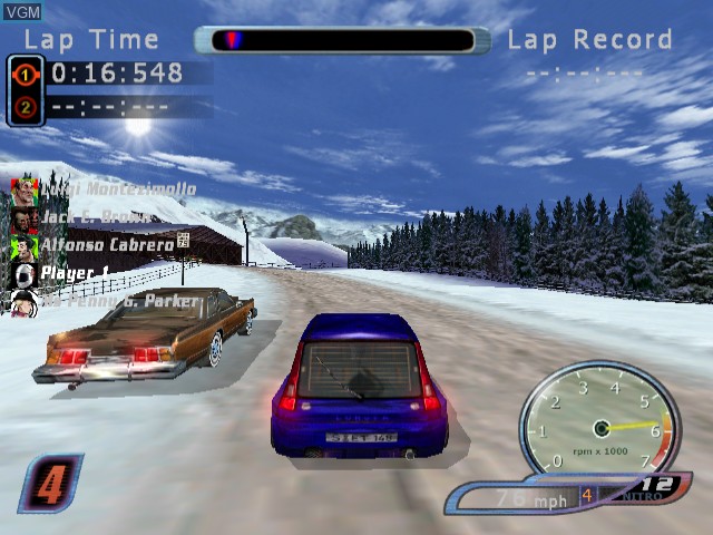 In-game screen of the game Speed Devils Online Racing on Sega Dreamcast