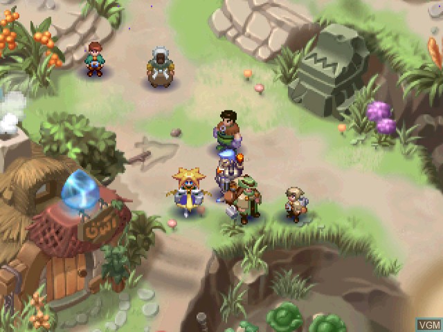 In-game screen of the game El Dorado Gate Volume 6 on Sega Dreamcast