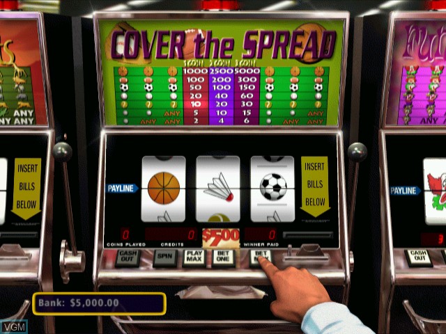 In-game screen of the game Hoyle Casino on Sega Dreamcast