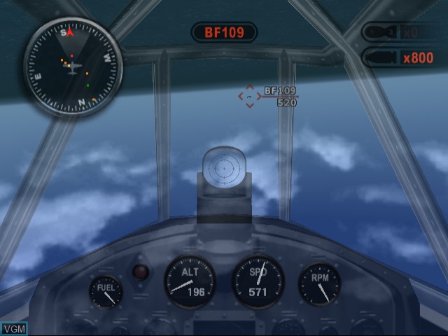 In-game screen of the game Iron Aces on Sega Dreamcast