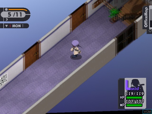 In-game screen of the game Yukyu Gensokyoku 3 - Perpetual Blue on Sega Dreamcast