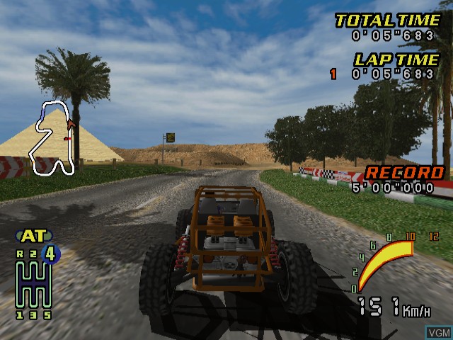 In-game screen of the game Buggy Heat on Sega Dreamcast