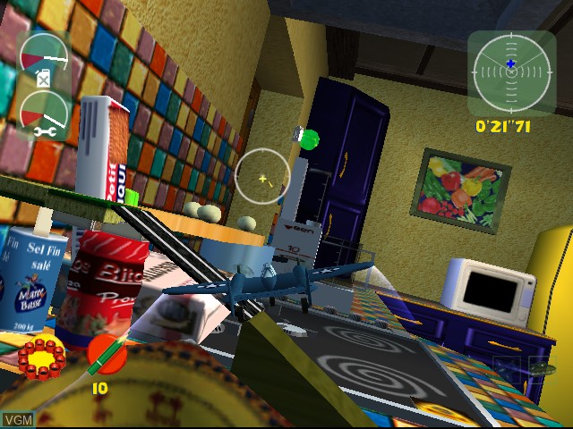 In-game screen of the game Toy Commander on Sega Dreamcast