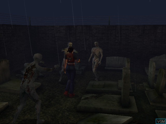 In-game screen of the game Resident Evil Code - Veronica on Sega Dreamcast