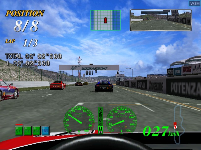 In-game screen of the game F355 Challenge - Passione Rossa on Sega Dreamcast