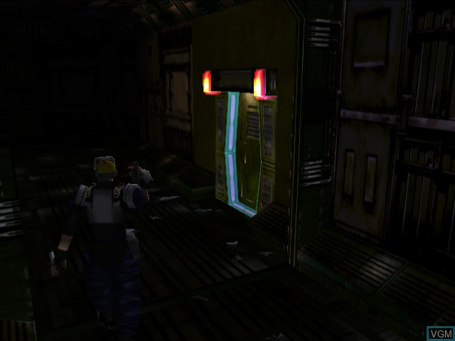 In-game screen of the game Carrier on Sega Dreamcast