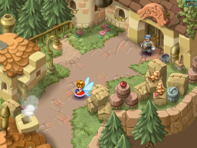 In-game screen of the game El Dorado Gate Volume 4 on Sega Dreamcast