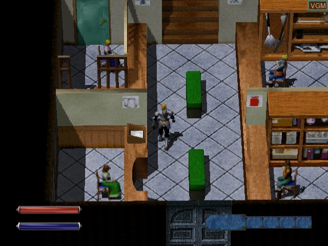 In-game screen of the game Rune Jade on Sega Dreamcast