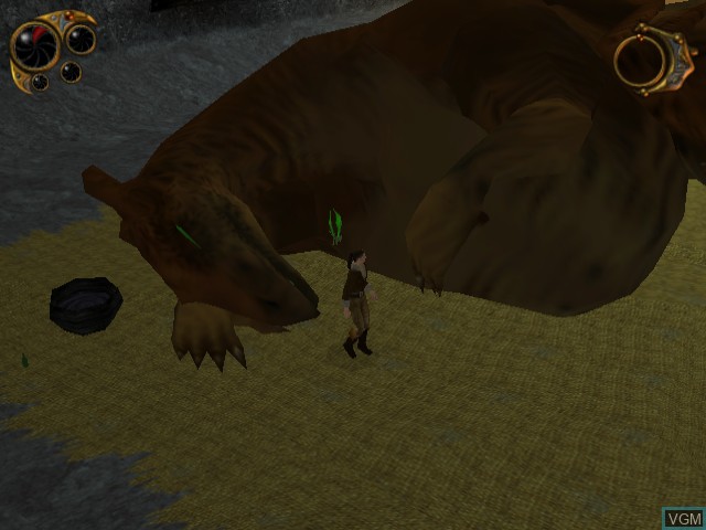 In-game screen of the game Dragon Riders - Chronicles of Pern on Sega Dreamcast