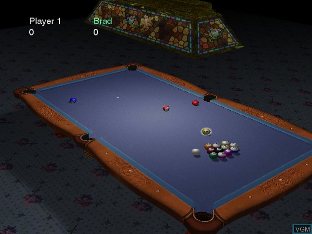 In-game screen of the game Maximum Pool on Sega Dreamcast
