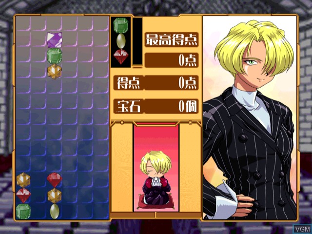 In-game screen of the game Sakura Taisen - Hanagumi Taisen Columns 2 on Sega Dreamcast