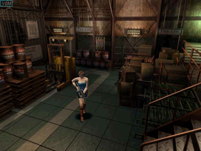 In-game screen of the game Resident Evil 3 - Nemesis on Sega Dreamcast