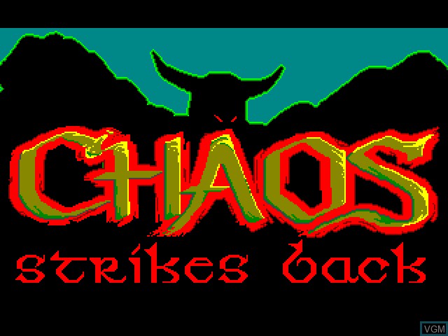 Title screen of the game Dungeon Master - Chaos Strikes Back on Fujitsu FM Towns
