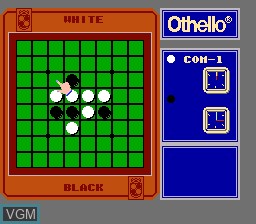 In-game screen of the game Family Computer - Othello on Nintendo Famicom Disk