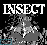 Title screen of the game Insect War on Bit Corporation Gamate