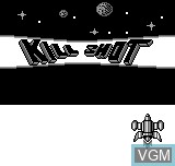 Title screen of the game Kill Shot on Bit Corporation Gamate