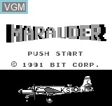 Title screen of the game Marauder on Bit Corporation Gamate